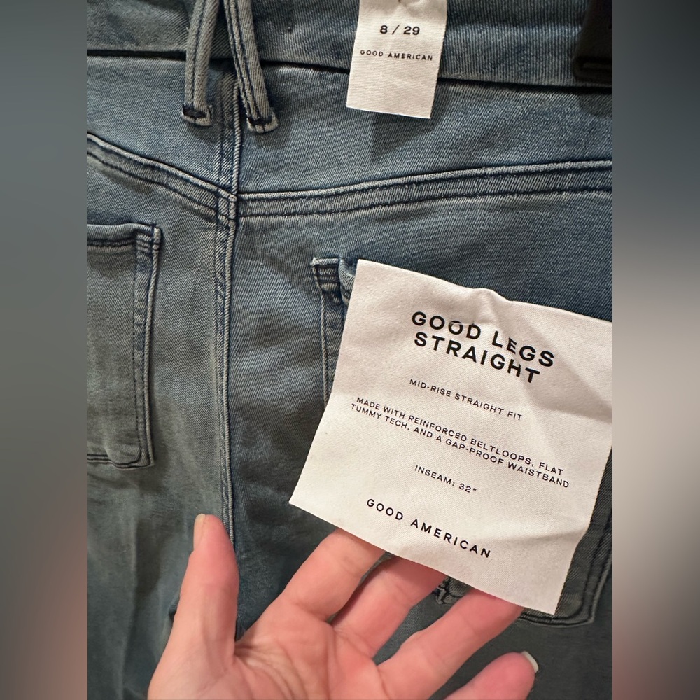 GOOD AMERICAN - Good Legs- Classic Blue Women's Jeans - Picture 11 of 16